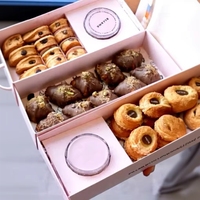 Boîte en carton kraft pour plats à emporter, brunch, petit-déjeuner, emballage de repas avec couvercle