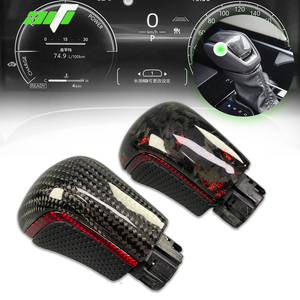 Private Custom Gloss Carbon Fiber &amp; Leather <strong>Shift</strong> <strong>Knob</strong> for Camry High Quality Interior Accessory - Product Image 1