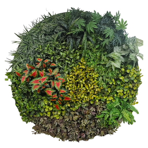 Mur vert artificiel fait à la main Faux lierre haie moderne intérieur et extérieur arbustes herbe couverture murale pour espaces verdure - Product Image 2