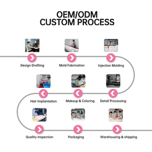 22 인치 다시 태어난 아기 인형 소프트 터치 멀티 레이어 손으로 그린 손 뿌리 머리 핑크 원피스 금발 머리 소녀 다시 태어난 아기 인형 - Product Image 6