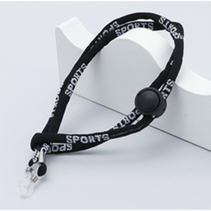 Cinturino per occhiali nero regolabile - Product Image 1