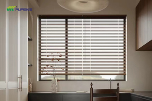 <span class=keywords><strong>Store</strong></span> vénitien en <span class=keywords><strong>bois</strong></span> motorisé pour maison intelligente avec télécommande Installation intégrée pour les espaces extérieurs Technique simple - Product Image 5