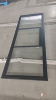 Porte battante en verre pour intérieur, porte de salle de bain en verre trempé