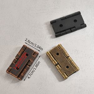 प्राचीन नकल फ्लैट हिंज आयरन वर्ग हिंग फर्नीचर कनेक्शन क्लिप रसोई बेडरूम के लिए 15 मिमी बोर्ड पतला रेट्रो स्क्रीन - Product Image 2