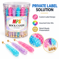 Bâtonnets de bonbons en cristal MPS, bonbons durs sucrés, sucettes, collations avec des saveurs fortes, assortiment de bonbons emballés individuellement