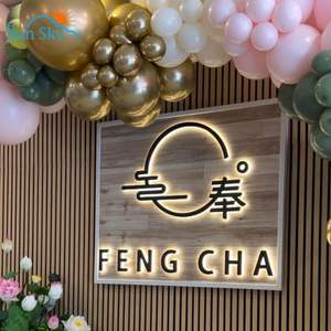 Fabricant d'enseigne au néon LED personnalisée Décoration murale avec logo éclairé personnalisé pour bureau, boutique, design de marque - Product Image 2