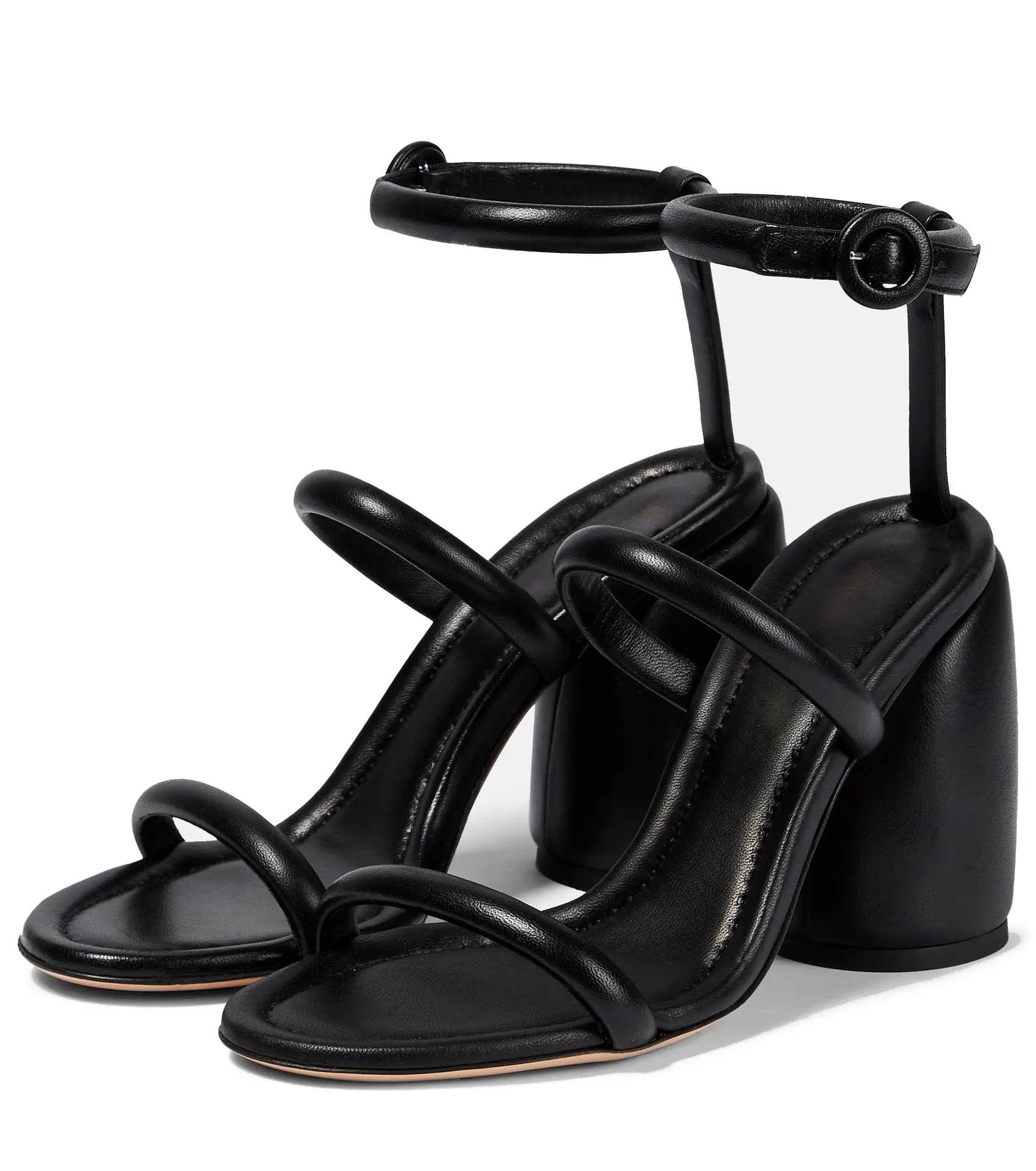 XINZI RAIN Low MOQ Ladies Block Sandals Wholesale Open Toe Black Comfortable Leather 12cm Heel Women Chunky Sandal