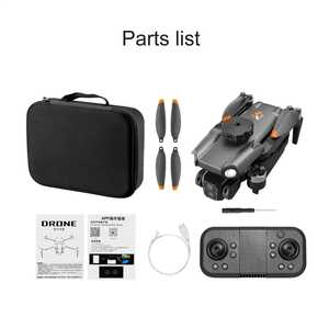 Drone portable mini avec rétroéclairage LED pour débutants, télécommande 2.4G, double caméra 4K, design pliable en plastique - Product Image 5