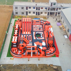 Aire de jeux gonflable géante commerciale multi-zones pour adolescents et adultes, location pour événements en centre commercial, carnaval - Product Image 3