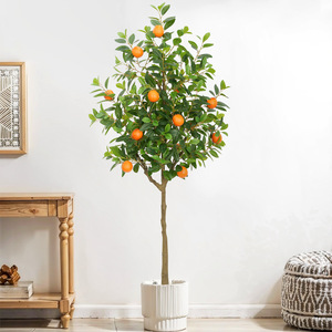 Árvore de Laranjeira <span class=keywords><strong>Artificial</strong></span> de Plástico Ecológico Durável em Vaso para Interiores, de Chão, 150-180cm, Moderna, Resistente à Água, Páscoa - Product Image 3