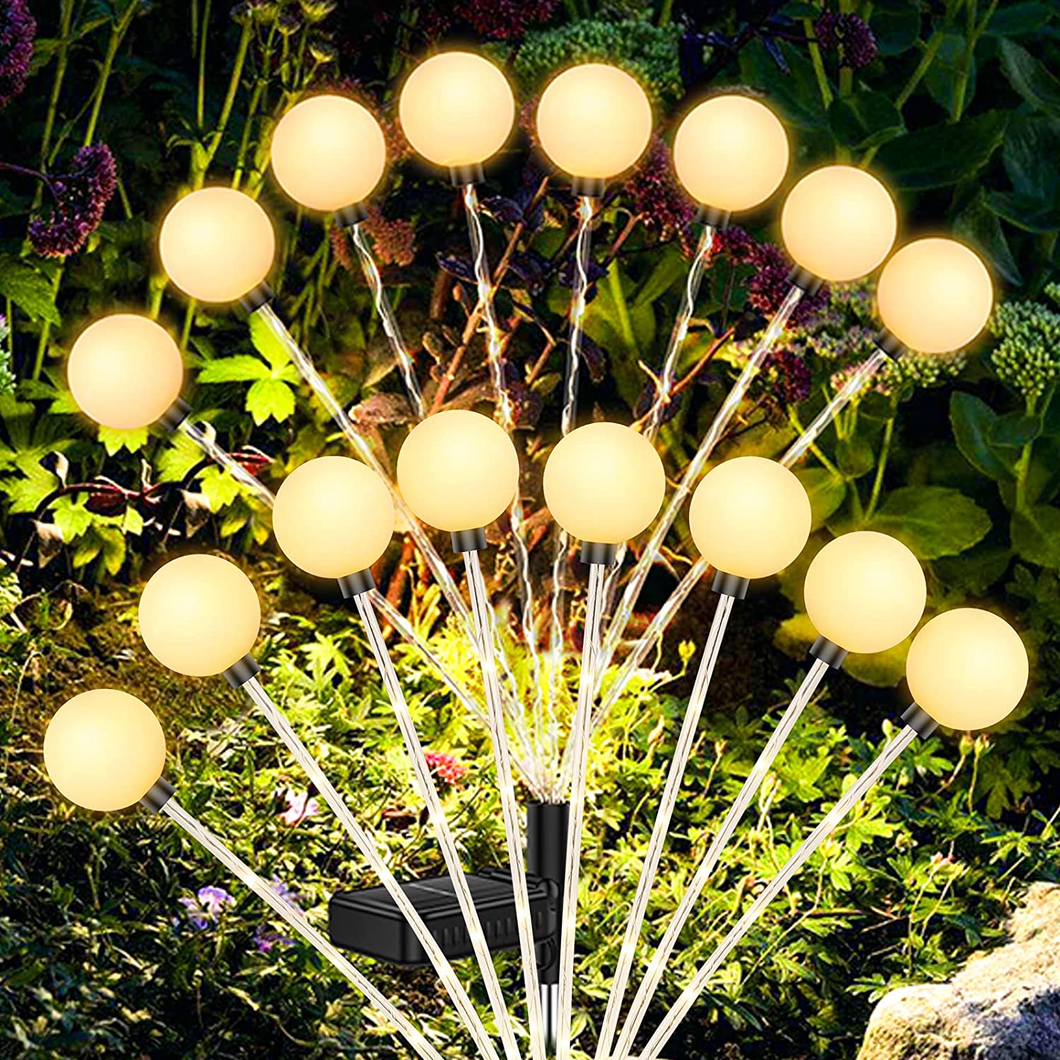 Садовый светильник, светлячок, светодиодный Светлячок на солнечных батареях для сада