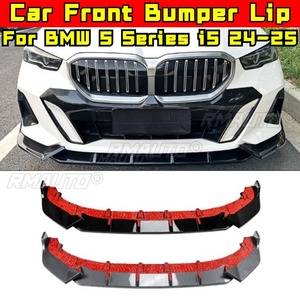 For BMW 5 Series i5 2024-2025 <b>Car</b> Front Bumper Lip Splitter <b>Diffuser</b> Body Kit Bumper Guard Protector Cover <b>Car</b> Accessories - Product Image 1