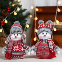 2025 Offre Spéciale mignon noël bonhomme de neige tissu poupée maison fête Lei Feng chapeau bonhomme de neige poupée décoration