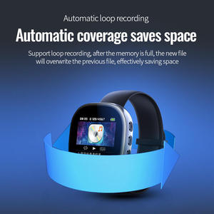 กำไลข้อมือบันทึกเสียงแบบตัดเสียงรบกวน HD แบบกำหนดเองจากโรงงาน บันทึกได้นาน 20 ชั่วโมง อุปกรณ์บันทึกเสียงเข้ารหัสเพียงคลิกเดียว สำหรับการประชุมและเรียน - Product Image 4