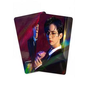 Photocard Kpop personnalisée, double face, papier holographique, photocard, marchandises Kpop, carte postale <span class=keywords><strong>Polaroid</strong></span>, cartes Lomo pour collection de fans - Product Image 3