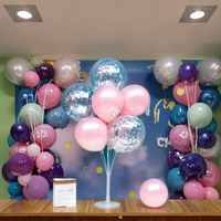 Kit de ballons ours en peluche pour bébé garçon - Bleu et marron, guirlande d'arche pour fête d'anniversaire