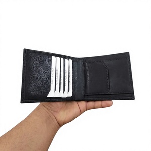 Portefeuille court pour homme en cuir de vache véritable, broderie lettre ouverte, motif étoile BS INTERNATIONAL, style tendance, imperméable, cadeau - Product Image 2