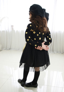 Vente en gros en ligne de vêtements pour enfants, robe de fête à manches longues mignonne pour filles, provenant d'un fournisseur chinois - Product Image 3