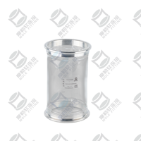 Connecteur flexible Tri-Clamp PU10 Seeflex 040E en polyuréthane transparent de qualité alimentaire, antistatique, en TPU flexible