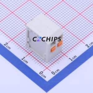 KF239-3.81-2P Spring Terminal Block Through hole Component (THT),P=3.81mm Connector 1x2P 3.81mm White 2P - Product Image 1