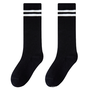 Women's Mid Tube Crew <b>Socks</b> Solid <b>Colour</b> Autumn Winter Knitted Sport Sweat Absorbent Breathable Comfortable for Man and Women - Product Image 1