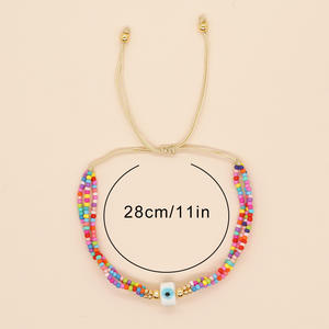 Braccialetto Multistrato Bohémien Colorato Ximang per Donne Charm Occhio <span class=keywords><strong>Gioielli</strong></span> Artigianali di Moda 2026 Perline - Product Image 4