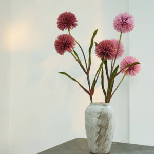 Flor artificial 3 cabeza Espinosa bola flor boda fiesta decoración fábrica venta al por mayor flor artículos para el hogar - Product Image 6