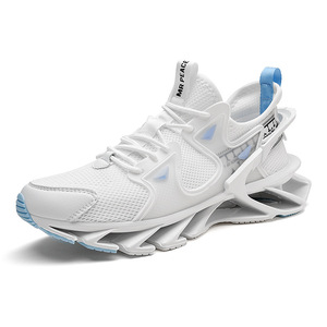 Vente en gros d'usine de nouvelles chaussures de sport pour hommes, tendance, avec tissu en maille respirant, légères et antidérapantes. - Product Image 5
