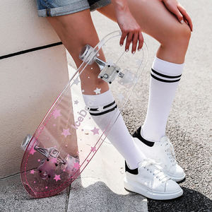 เซิร์ฟสเก็ตบอร์ดอะคริลิกใสกันลื่นขนาด31*8นิ้วเซิร์ฟสเก็ตบอร์ดลองบอร์ดพิมพ์ลายแบบกำหนดเอง - Product Image 1