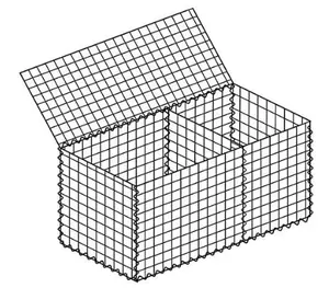 china manufacturer flexible plain woven floding insulated gabion box for river bank and water erosion