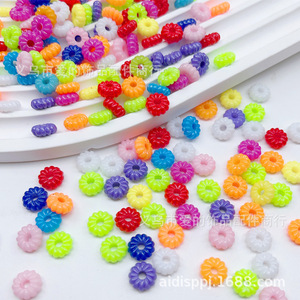 ลูกปัดฟลายวีลโดปามีนทรงฟักทอง ขนาดกลาง ทำจากพลาสติกเรซิ่น สำหรับงาน DIY เครื่องประดับตกแต่งผมและเสื้อผ้า - Product Image 2