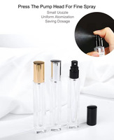Haute qualité de luxe 5ml 10ml 15ml 20ml 30ml clair vide rechargeable carré en forme de verre élégant Style vaporisateur parfum bouteille en verre