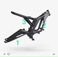 Woodniu für Surron Light Bee X Motor-Upgrades Dirtbike Motorrad Zubehörteile Hauptrahmen Hilfsrahmen Hintere Gabel Sitzhalterung