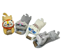 Nouveaux jouets en peluche gras en peluche réalistes chat jouets en peluche tête de tigre mignonne avec Matatabi cadeaux drôles pour chats
