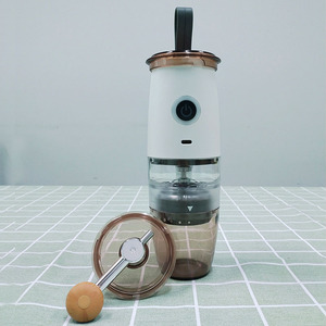 Molinillo de café eléctrico portátil de 8 oz con manivela manual para uso doméstico, molinillo de molienda en seco de 36 V y capacidad inferior a 0.5 L - Product Image 4