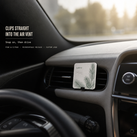 Carte parfumée pour grille d'aération de voiture, faible MOQ, personnalisable OEM, carte en papier microcapsule avec clip pour sortie d'air du tableau de bord, cartes parfumées