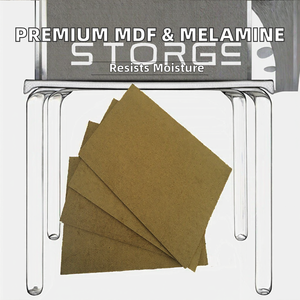 Panneau MDF brut de haute qualité avec surface en placage de bois, résistant à l'humidité, classe E1, design moderne pour utilisation dans le salon - Product Image 2