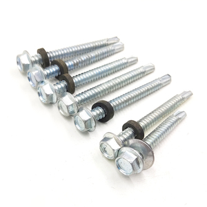 สกรูยึดหลังคาอาคารจีนพร้อมแหวนยาง สกรูหัวหกเหลี่ยมแบบเจาะเอง - Product Image 5