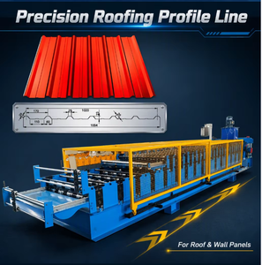 Machine de profilage de tôles ondulées T18, machine <span class=keywords><strong>à</strong></span> trapèze pour la toiture métallique et le bardage coloré - Product Image 6