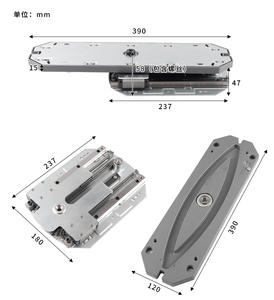 Base pivotante carrée moderne en fer à rotation 360 degrés pour quincaillerie de meuble, idéale pour cuisine, chambre, extérieur et salle à manger - Product Image 2