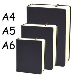 High Quality Thick A5 Leather Hardcover Journal Notebook with Thermal Binding and 100 Sheets for Customizable <b>Gift</b> - Product Image 4