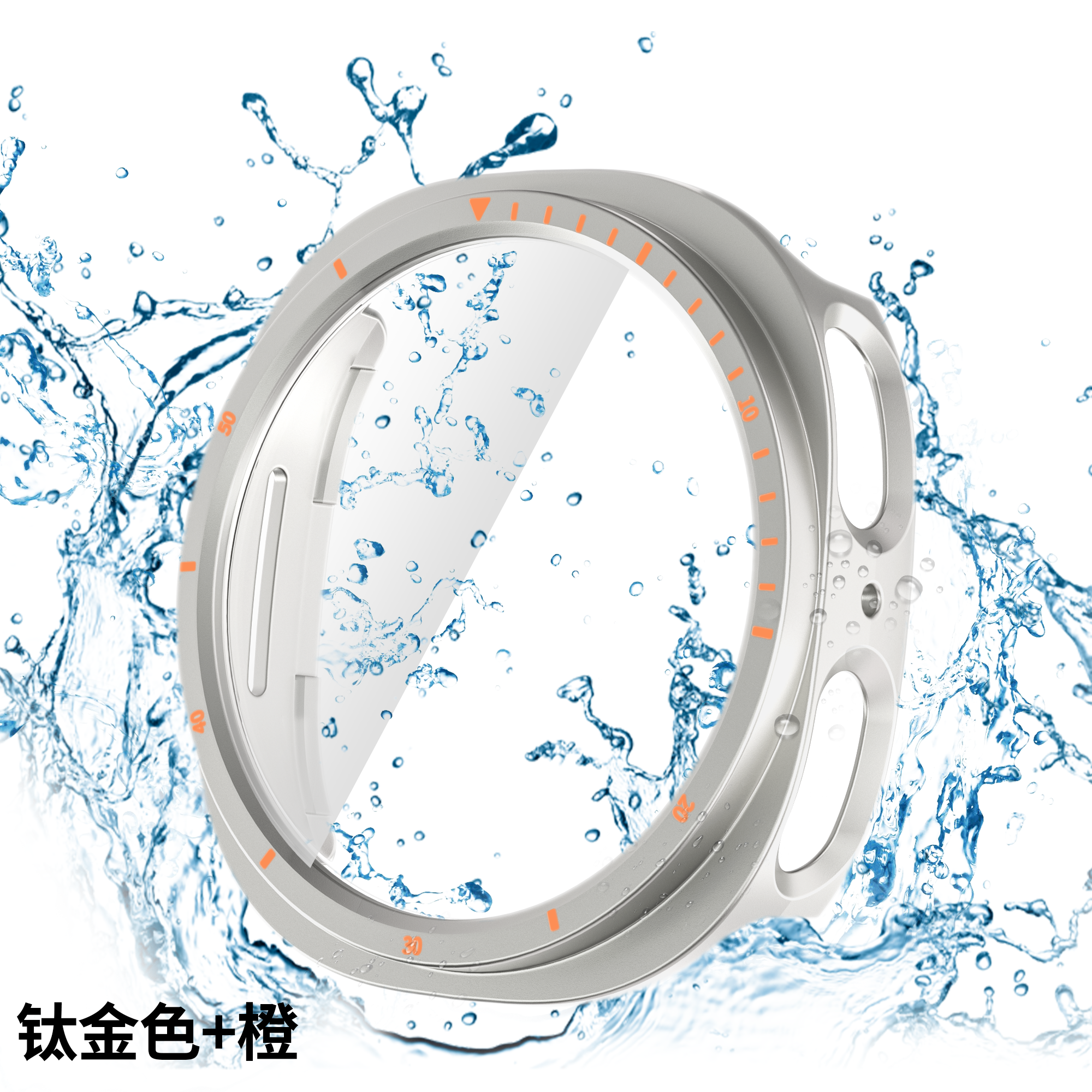 ไทเทเนียมสีทองสีส้ม