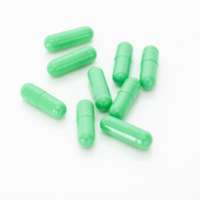 Capsules Végétariennes en HPMC Vert de Fabrication OEM, Complément Alimentaire Pharmaceutique, Capsule 00 0 1 2