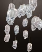 Lustre en verre créatif simple pour salon et chambre, design nordique, lumière de luxe, suspension pour bureau et escalier