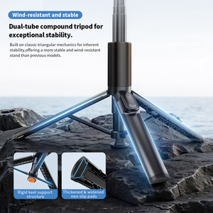 Trípode Extensible X K60 One Touch Pop Up Selfie Stick de 170 cm, 720° °   Control Remoto Magnético Giratorio - Product Image 4
