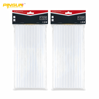 Bâtons de colle thermofusible de 11 mm, colle blanche transparente à forte adhérence pour pistolet à colle chaude, projets de bricolage faits à la main