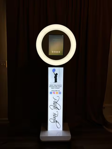 Photomaton portable pour fête <span class=keywords><strong>de</strong></span> mariage avec logo personnalisé gratuit, lumière RGB, selfie, iPad pour iPad <span class=keywords><strong>de</strong></span> 10,2/10,5/10,9/11/12,9/13 pouces - Product Image 2