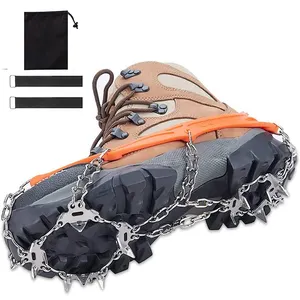 Crampons antidérapants pour chaussures d'escalade 19 pointes