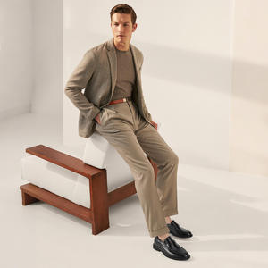 Nuevos zapatos de hombre clásicos hechos a mano de cuero de alta calidad zapatos elevadores altura creciente <span class=keywords><strong>8cm</strong></span> zapatos elevadores mocasines - Product Image 4