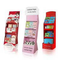 Support d'affichage en carton pliable et recyclable pour carte-cadeau promotionnelle